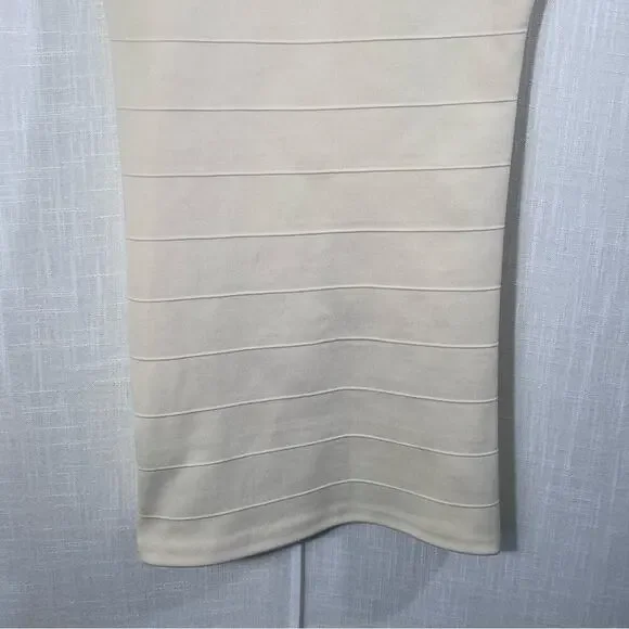 Forever 21 Cream Studded Bodycon Dress Size M - Picture 9 of 12